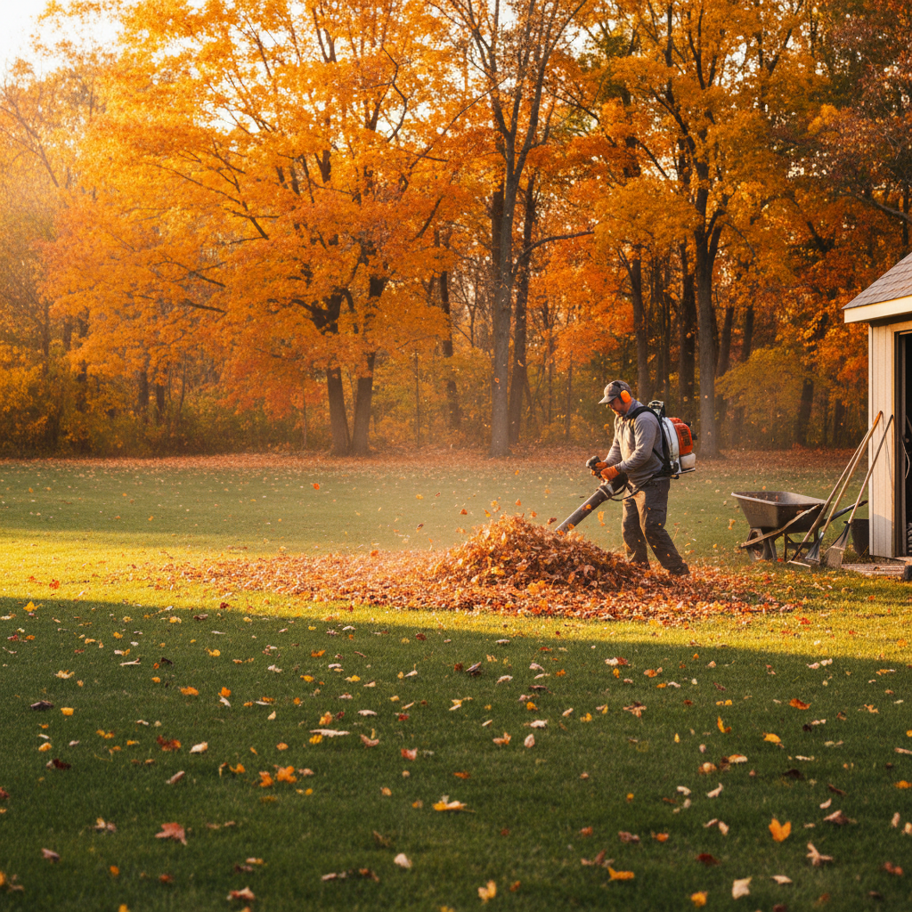 Leaf removal service